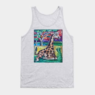 Baby Giraffe of the Savanna Tank Top